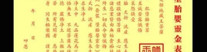 堕胎婴灵超度时怎么写名字字,为堕胎婴灵超度填